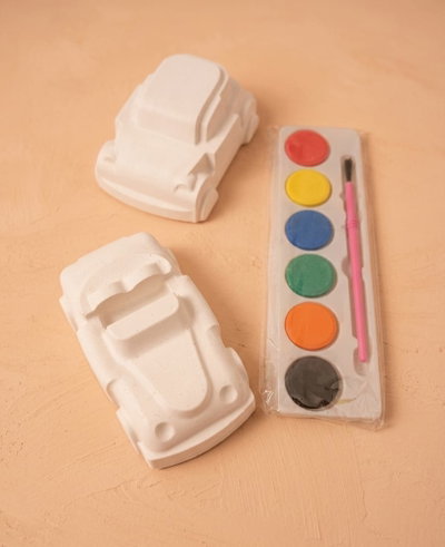 KIT AUTOS PINTABLES YESO