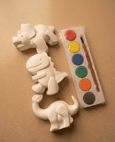 KIT DINOS X3 PINTABLES YESO