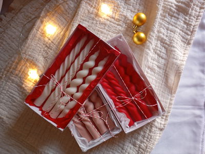 MIX TORNEADAS CAJA X4- VELAS PARA CANDELABROS