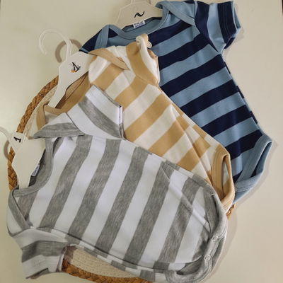 Bodys M.C. Rayado T.1 Cuello Americano