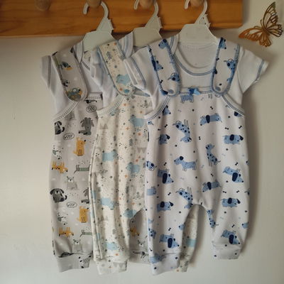 Set Body M.C + Jardinero Largo t.1