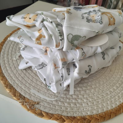 Ajuar 3p CRUZADO con cinta T.1