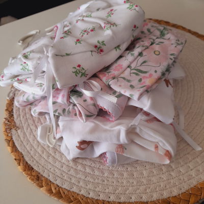 Ajuar 3p CRUZADO con cinta T.1