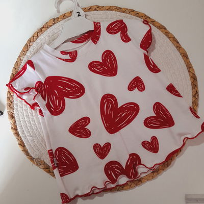 Remera Algodón Estampado T.2 y 4