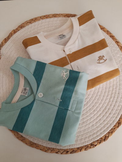 Remera Rayada Cuello Mao T.3 (9mss)