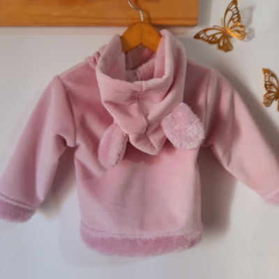 Campera Corderito Rosa Bebe t.2 al 6