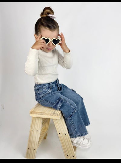 Jeans Wide Leg Cargo Beba 