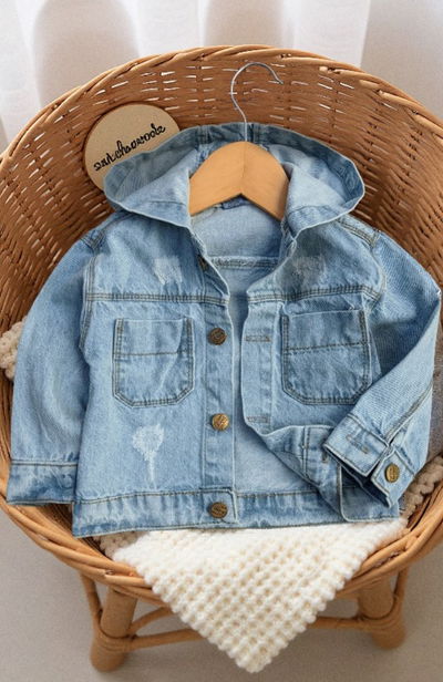 Campera Jean con capucha