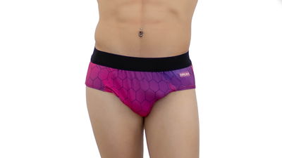 Slip hexagonos rosa y violeta