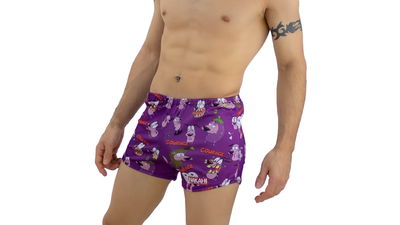 Short violeta corraje el perro cobarde
