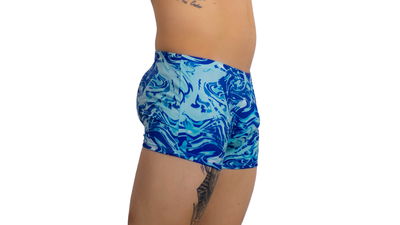 Mini Short turquesa y celeste