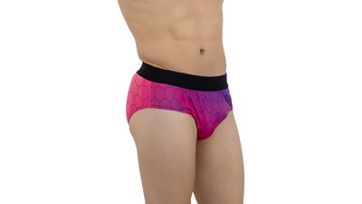 Slip hexágonos violeta y rosa