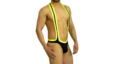 Tiradores tanga negro y fluor