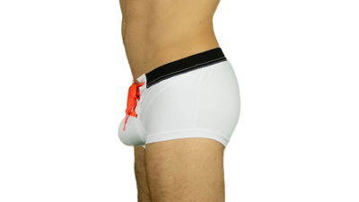 Mini boxer blanco con cordon