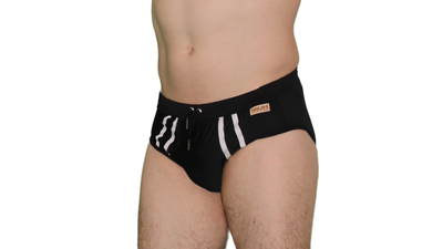 Sunga Malla traje de baño Negro y Blanco