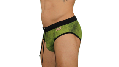 Sunga Malla traje de baño Verde