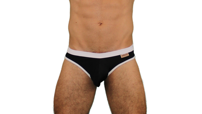 Slip Negro con blanco 