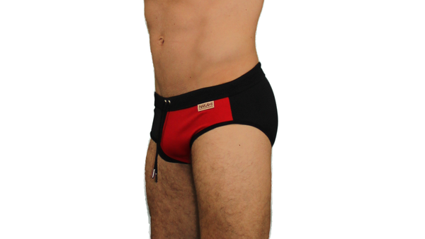 Sunga Malla traje de baño Negro combinado