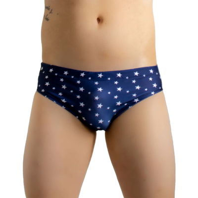 Zunga azul con estrellas blancas