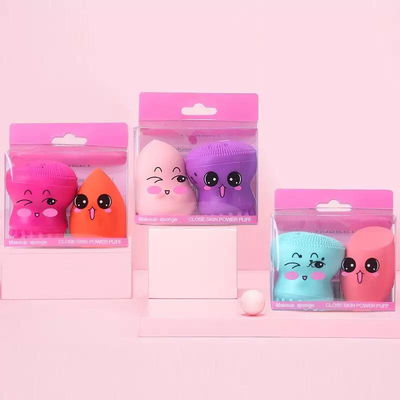 SET DE ESPONJA EXFOLIANTE Y BLENDER x1