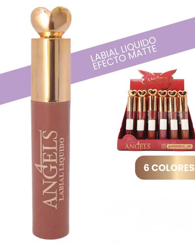 4 ANGELS LABIAL MATTE CORAZÓN AR1018 x1