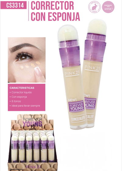 PINK 21 CORRECTOR ESPONJA CS3314 X1