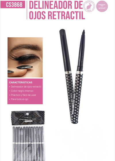 PINK 21 DELINEADOR RETRÁCTIL 12PCS CS3868 X1