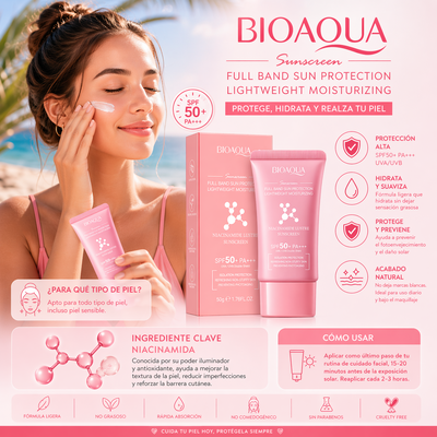 BIOAQUA PROTECTOR SOLAR NIACINAMIDA SPF50+ PA+++ 50 G 81667 X1