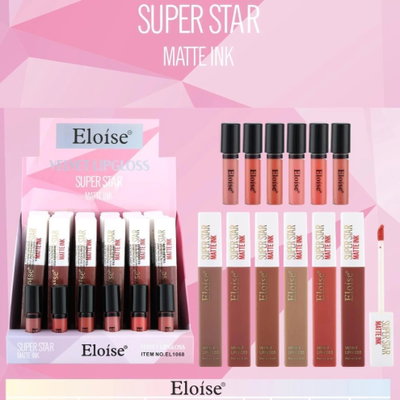 EL1068 ELOISE LABIAL LIQUIDO MATTE SUPER STAR X1