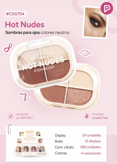 CS5754 PINK 21 SOMBRA PARA OJOS NUDES X1