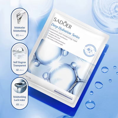 MASCARILLA FACIAL ÁCIDO HYALURONICO SADOER x1