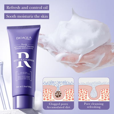 BIOAQUA LIMPIADOR FACIAL RETINOL ANTIARRUGAS 100G 18762 X1