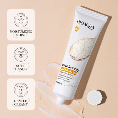 CREMA DE MANOS ARROZ 30g BIOAQUA 15280 x1
