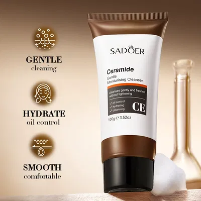 LIMPIADOR FACIAL HIDRATANTE CON CERAMIDA SADOER 100g 50731 x1