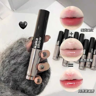 LABIAL EN BARRA + LIP GLOSS 2 en 1 KAKASHOW C322 x1