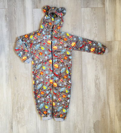 Enterito Mono Polar Soft Planetas Gris