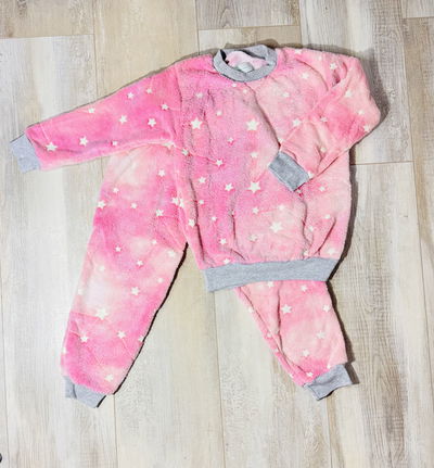Conjunto 2 piezas polar soft Rosa estrellas luminico
