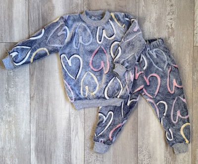 Conjunto 2 piezas Polar Soft Corazón Lumínico Gris