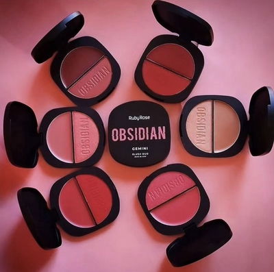 Rubor duo crema/polvo OBSIDIAN Ruby Rose 