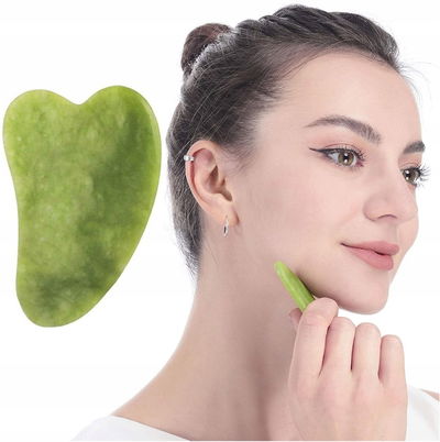 Piedra jade masajeador facial