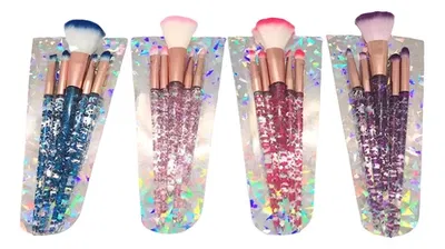 Set x5 brochas glitter