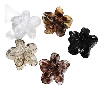 Broche para el pelo de flor x6 unidades