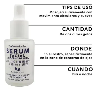 Serum facial para contorno de ojos Thelma & Louise
