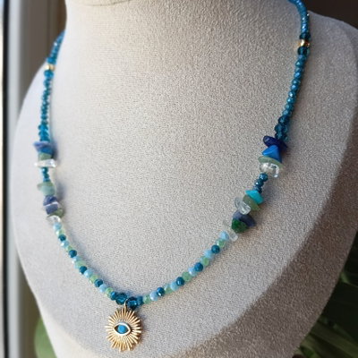 Collar Ojo turquesa