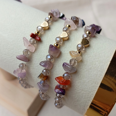 Pulsera elástica corazón mini