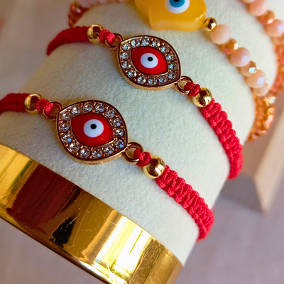 Pulsera regulable Ojo strass 
