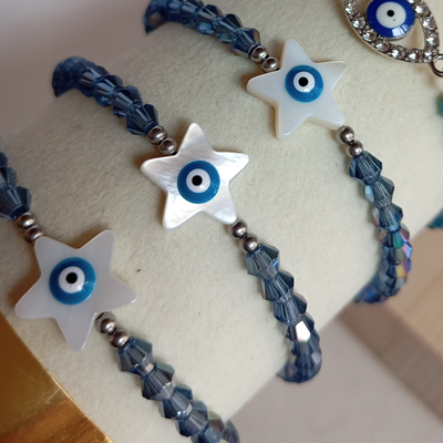 Pulsera elástica estrella Nácar