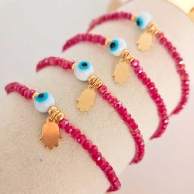 Pulsera elástica Hamsa