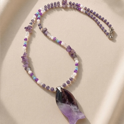 Collar Pez Amatista 