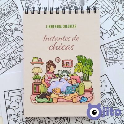 Instantes de chicas - Libro para colorear